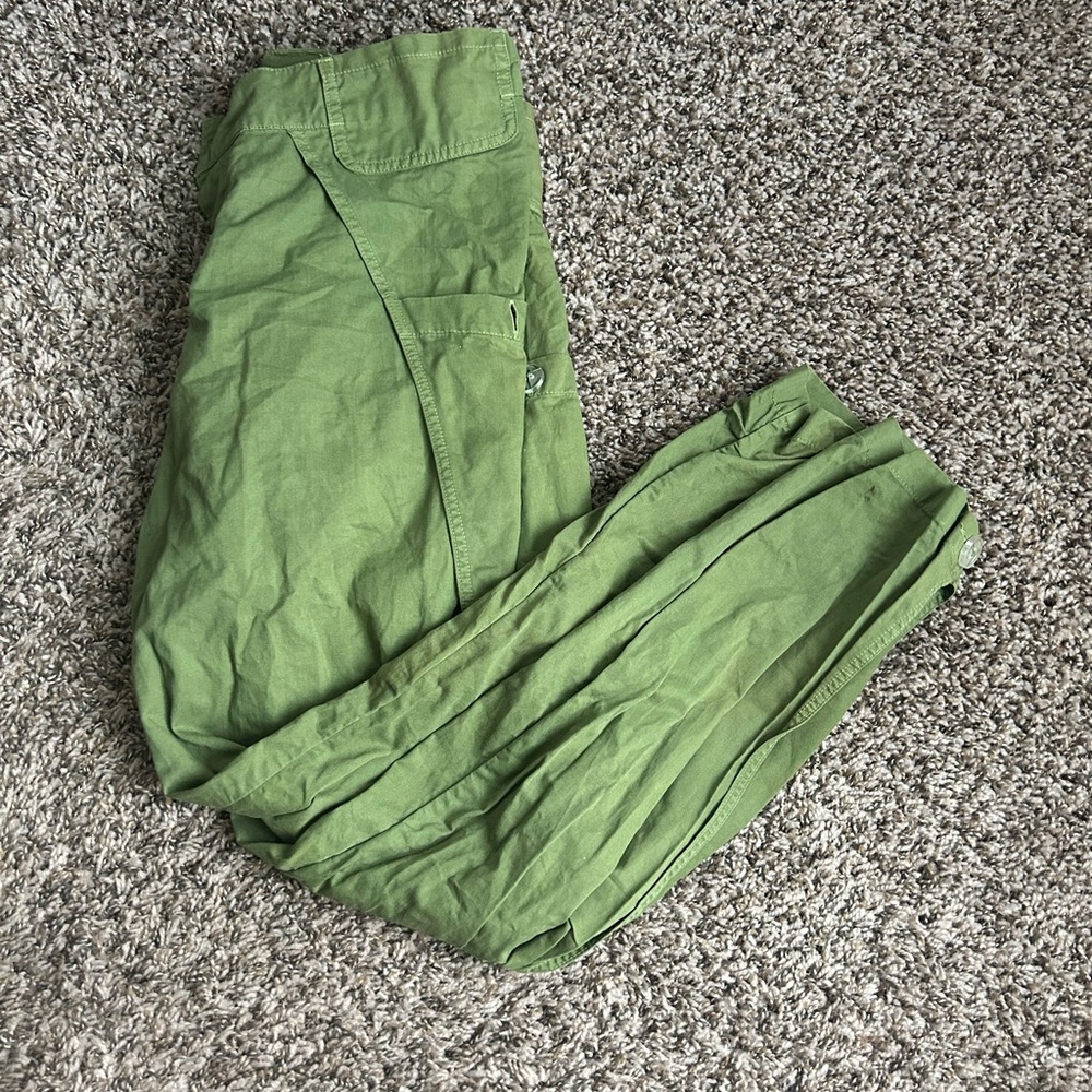 Green cut out Telfar pants. Size Small. Never worn